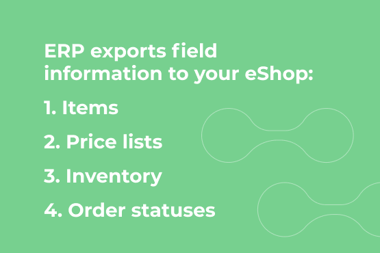 export import from accounting systems to eshop